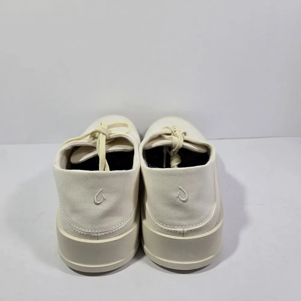 Olukai Tradewind Off White Sneakers Mens Size 10.5 Casual Lace Up Shoes NEW